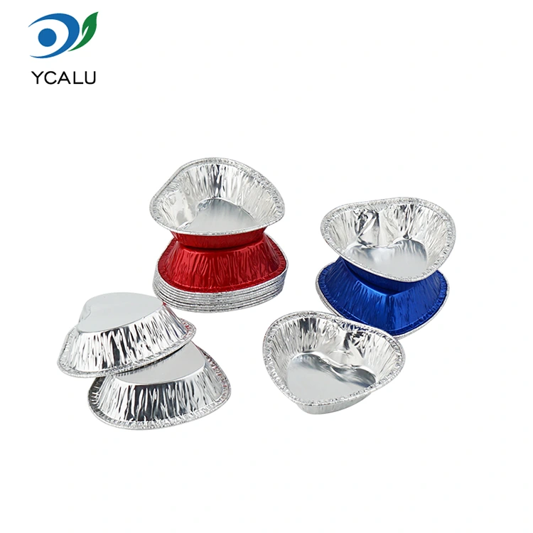 Perché scegliere i contenitori in foglio di alluminio argentato per friggitrice ad aria a forma di cuore per risultati di cottura perfetti?