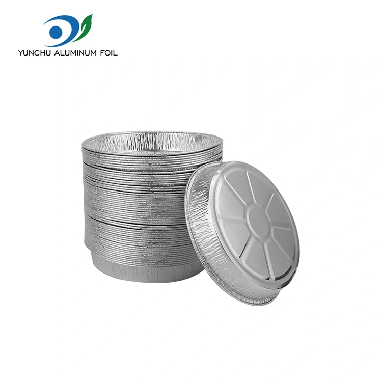 Contenitori in alluminio in argento da 7 pollici in alluminio in argento Contenitori in alluminio in argento da 7 pollici in alluminio in argento