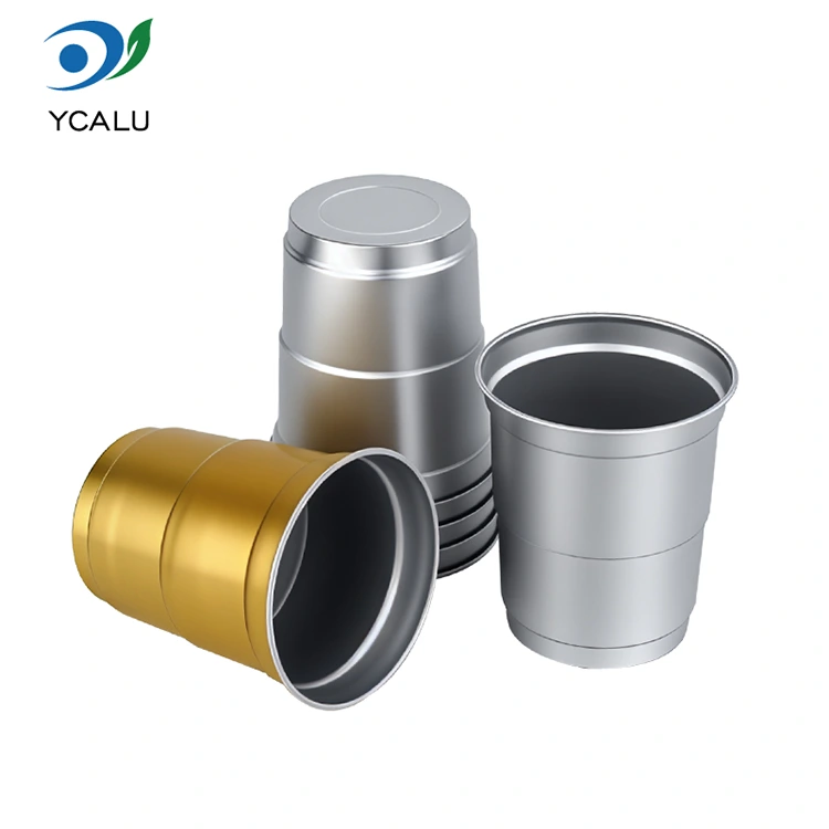 Tazza per bevande in alluminio per bevande fredde usa e getta da 9 once