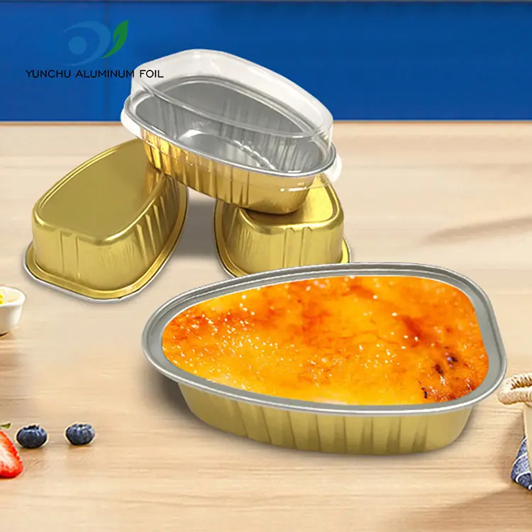 Contenitori per lamina in alluminio a forma speciale di forma speciale usa e getta