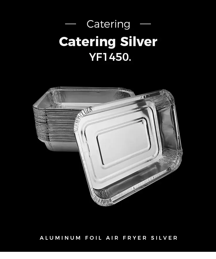 Rectangular baking sheet Silver Aluminum Foil Containers