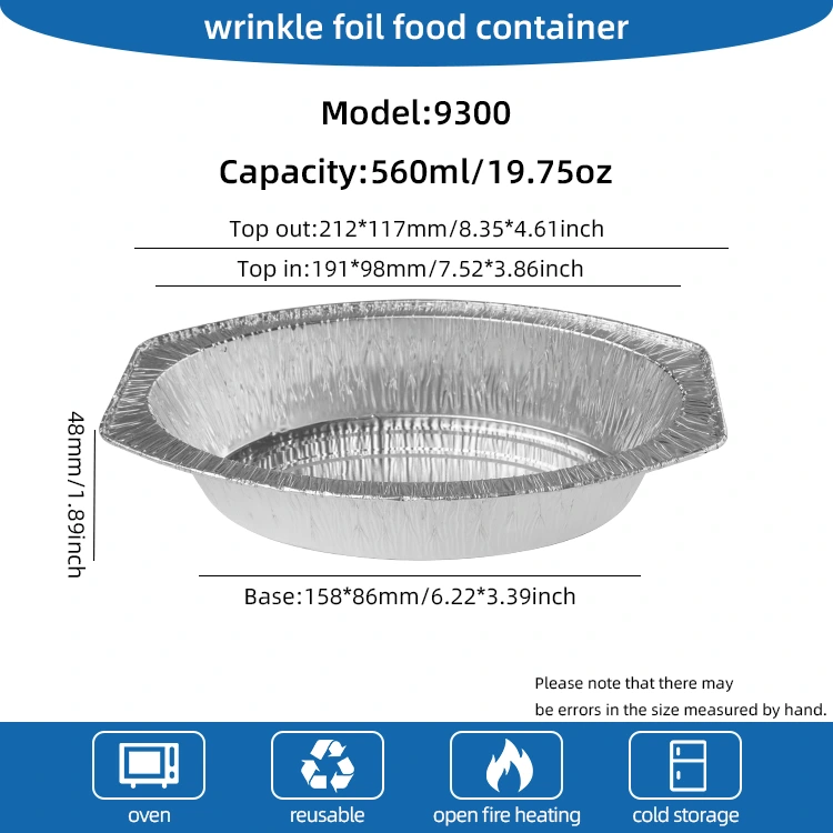 Contenitori in alluminio in alluminio argento di pane al forno