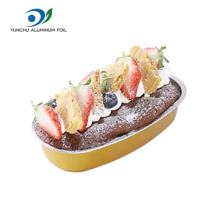 Contenitori di lamina in alluminio di colore ovale