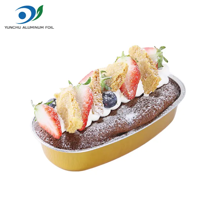 Contenitori di lamina in alluminio di colore ovale