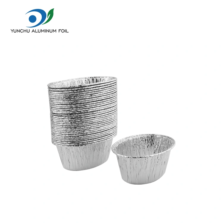 Torta al vapore ovale Contenitore per alimenti in foglio di alluminio argentato Torta al vapore ovale Contenitore per alimenti in foglio di alluminio argentato
