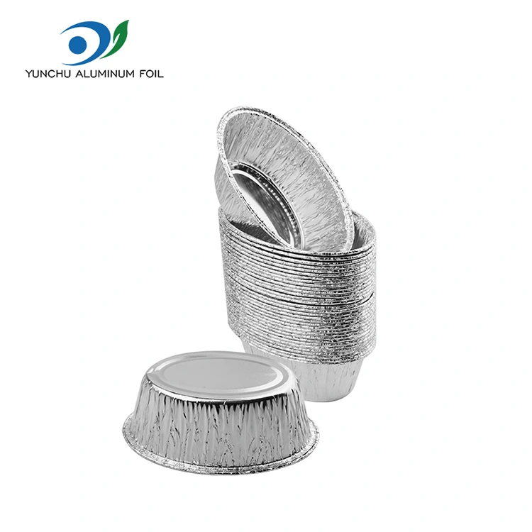 Torta al vapore ovale Contenitore per alimenti in foglio di alluminio argentato