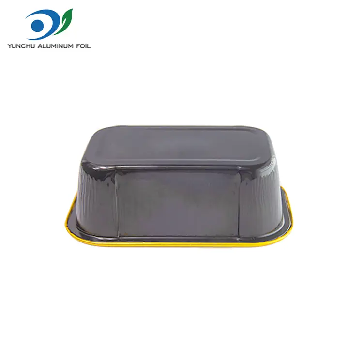 Colore cottura rettangolare Contenitori in alluminio liscio in alluminio