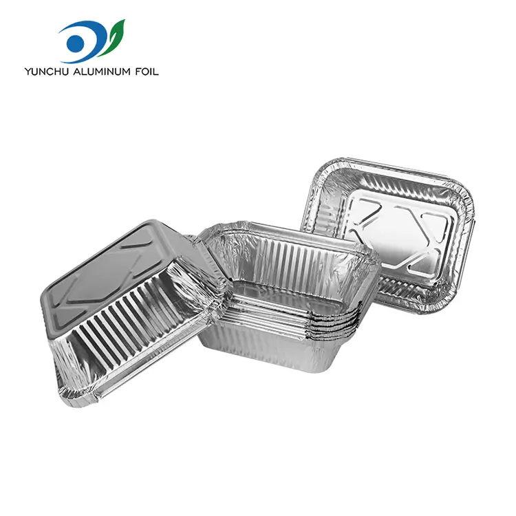 Contenitori di lamina in alluminio in alluminio barbecue rettangolare