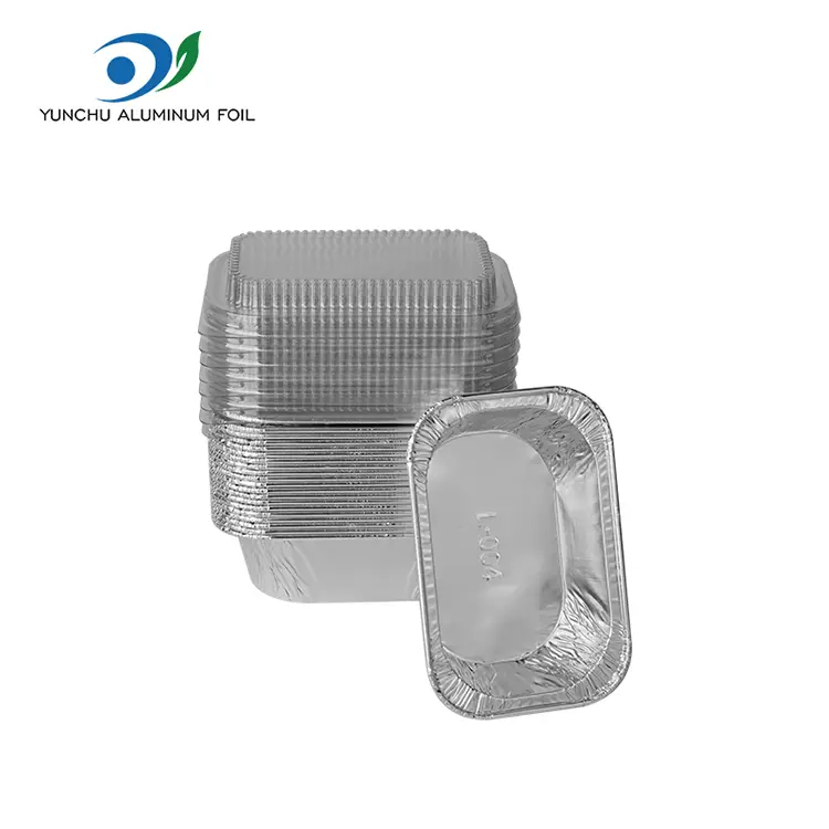 Contenitori di lamina in alluminio in alluminio da cottura della torta rettangolare
