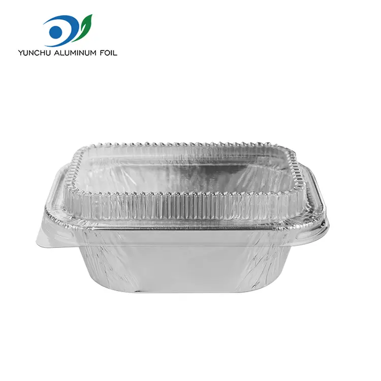 Contenitori di lamina in alluminio in alluminio da cottura della torta rettangolare