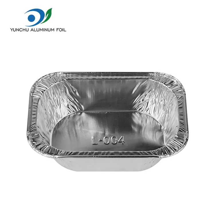 Contenitori di lamina in alluminio in alluminio da cottura della torta rettangolare