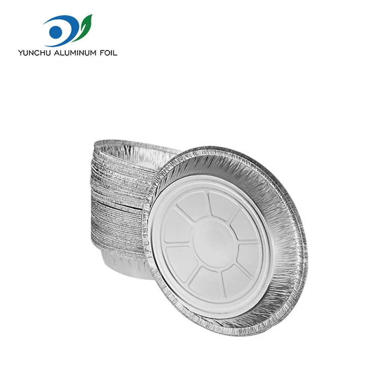 Contenitori in alluminio in alluminio in forno argento.