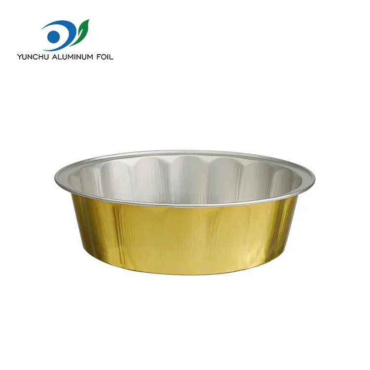 Contenitori per fogli di alluminio liscio di cottura resistente Contenitori per fogli di alluminio liscio di cottura resistente