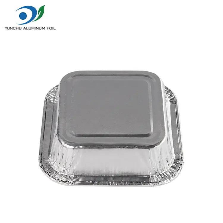 Contenitori in alluminio in alluminio argento friggitore per torta per torta