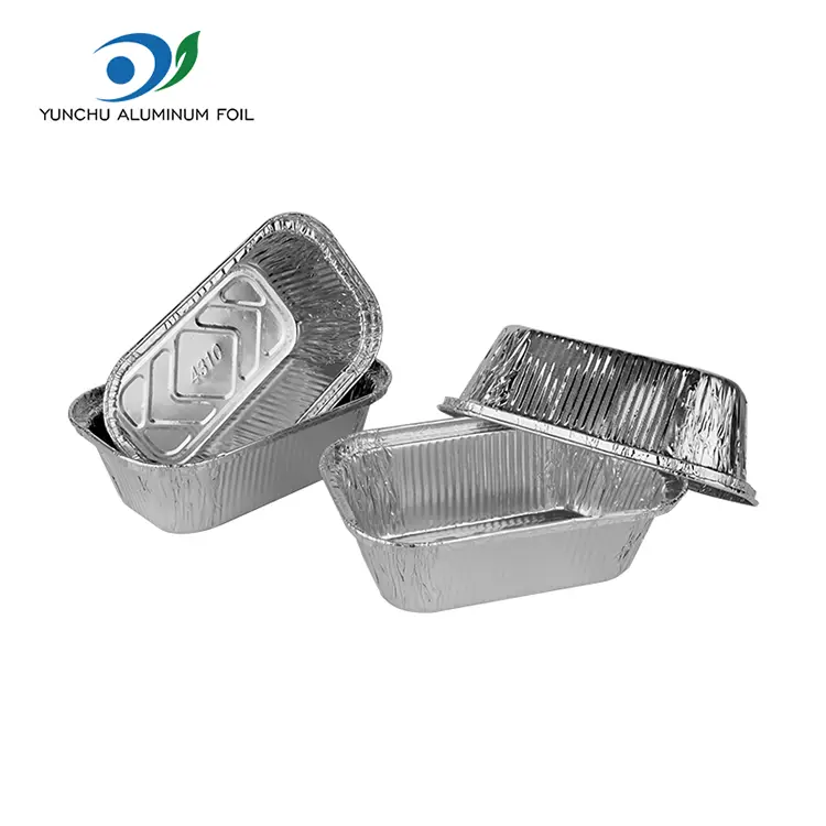 Contenitori di lamina in alluminio in alluminio in alluminio per cuocere in argento Contenitori di lamina in alluminio in alluminio in alluminio per cuocere in argento