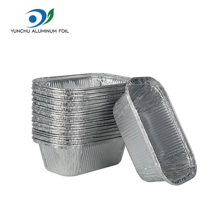 Contenitori di lamina in alluminio in alluminio in alluminio per cuocere in argento