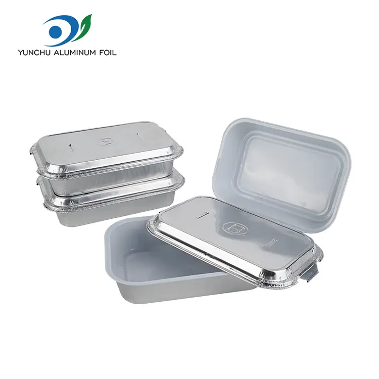 Contenitori di lamina in alluminio di catering senza rughe